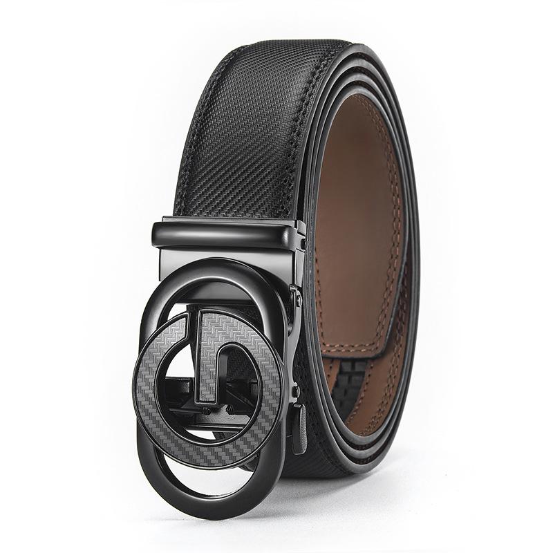 

Мужской ремень из натуральной коровьей кожи - Простой и модный пояс 130cm