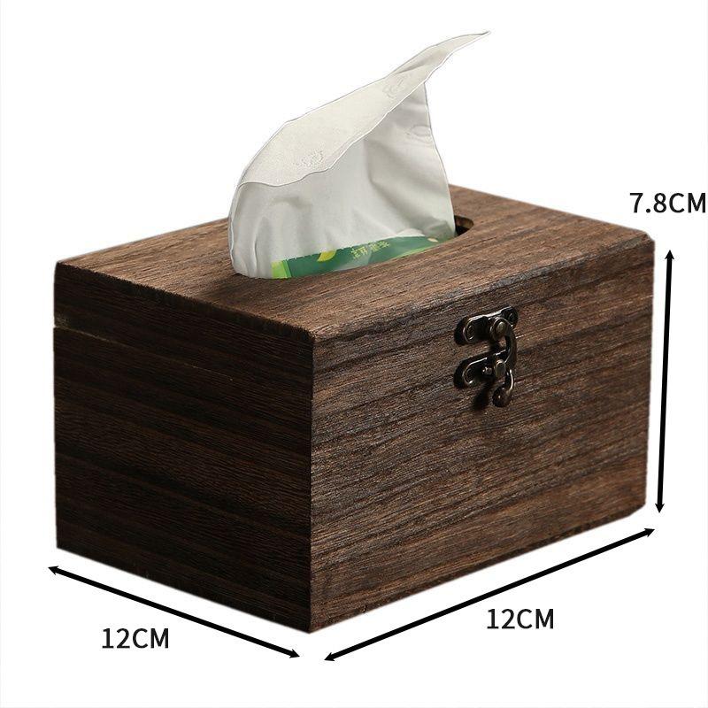 Paulownia Wood Tissue Box - Small & Large Sizes