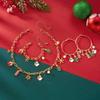 Christmas Gingerbread Man Jewelry Set With Alloy Pendant For Holiday Festive Wear