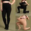 Collant Lingerie Comodi a Vita Alta 120D Taglie Forti Moda con Cavallo Aperto Collant Sexy Trasparenti per Donne Oversize