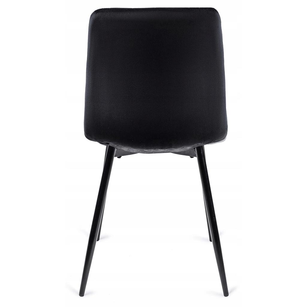 Ibis Upholstered Dining Chair Black Velvet Modern Loft