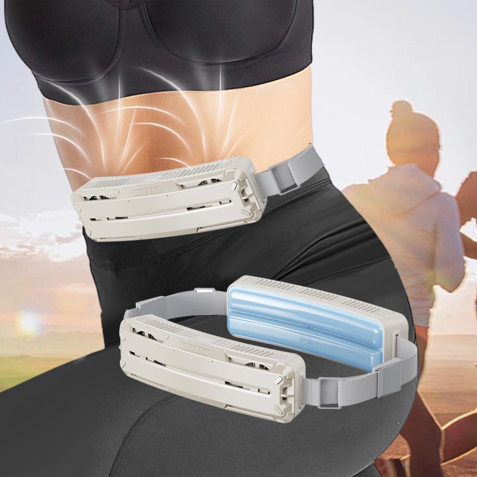 

Ледяной поясной вентилятор охлаждающий летний регулируемый портативный персональный для рыбалки скалолазания белый