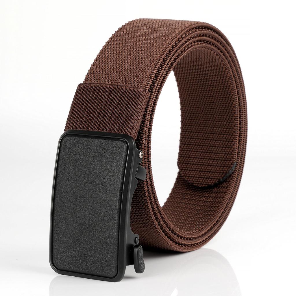 Men's Nylon Elastic Tactical Belt with Alloy Buckle