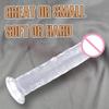 Large Crystal Clear Jelly Realistic Dildo Penis Dick Anal Plug Vaginal Anal Stimulation Suction Cups Masturbator Adult Sex Toys