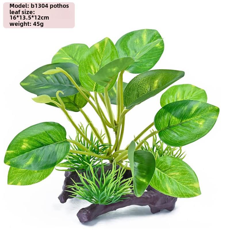 "Simulation Kunststoff Lotus & Wassergras Aquarium Dekoration"