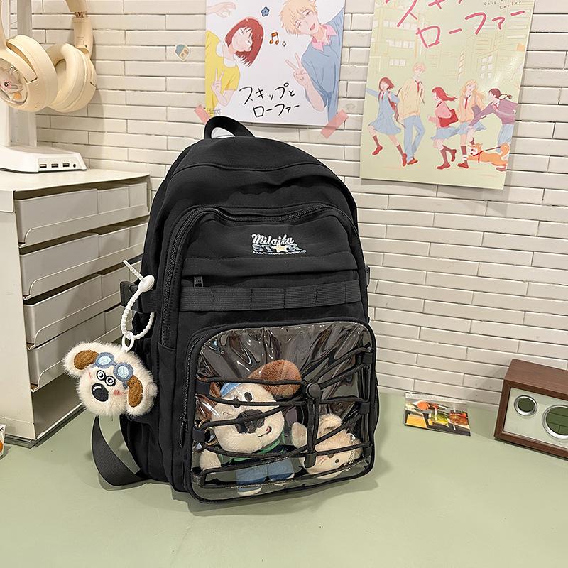 

Cute star print large capacity Japanese sweet girl schoolbag college style high school junior high school student backpack girl single bag