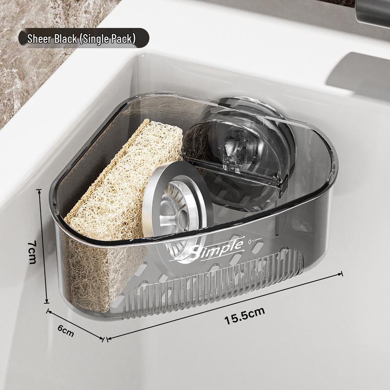 Luxury Suction Cup Triangle Shelf for Kitchen & Bathroom