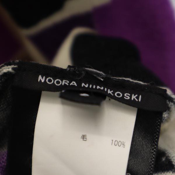 marimekko 100% wool Overall handle Long sleeve knit one piece S Purple Women Used