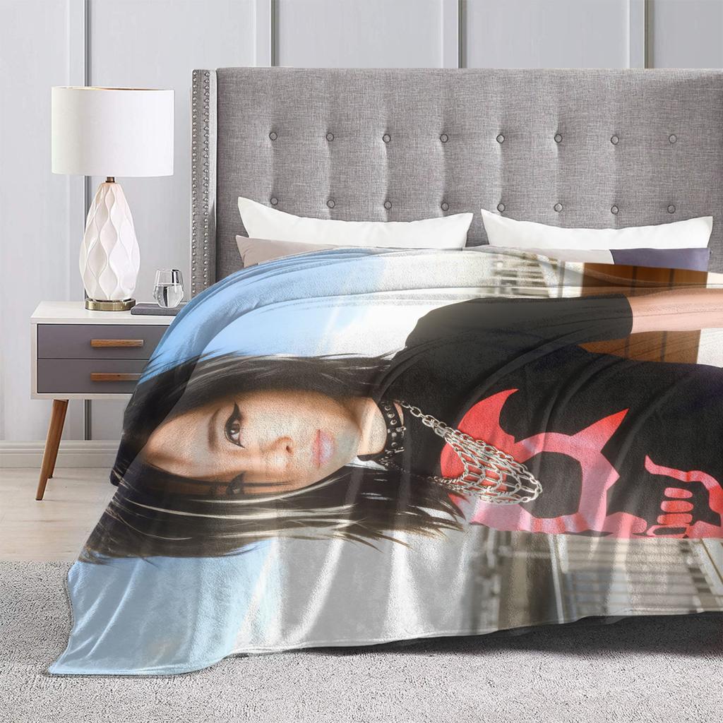 Travel Office Tom kaulitz Bill Kaulitz  Throw Blanket  Flannel Bedspread For Living Room Graphic Sofa Bed Cover