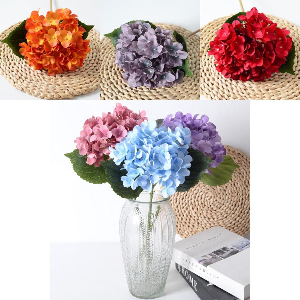 Silk Hydrangea Flower Artificial Wedding Decoration Home Party Photography Prop