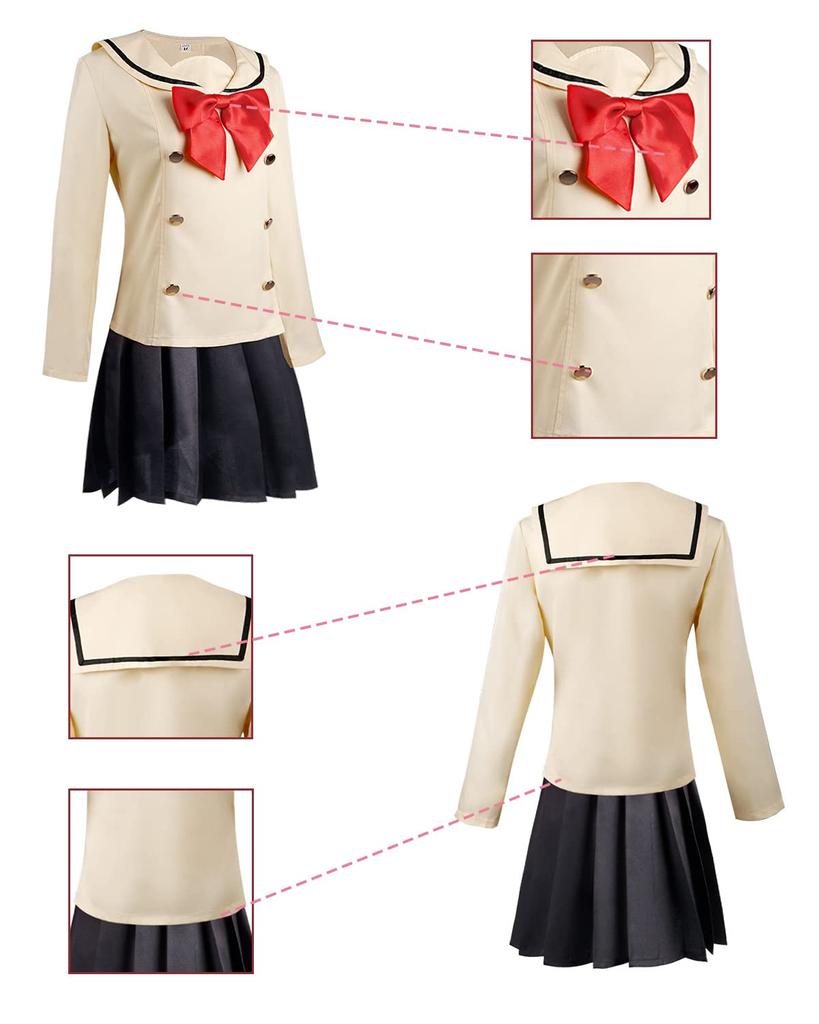 Kita Ikuyo Cosplay with Wig Guitar Vocal Bocchizarok Cosplay Costume Full Set Costume Adult Costume Cultural Festival Ikuyo Wig [Kamizu Ryohin] (Kita