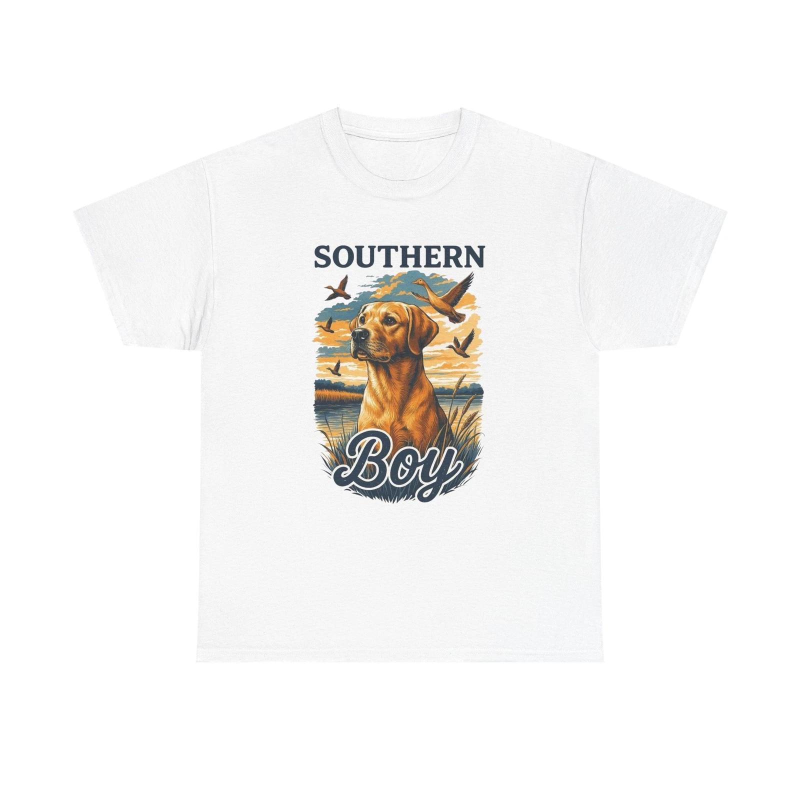Southern Boy Hunting Graphic T Shirt Unisex Heavy Cotton Tee 2XL