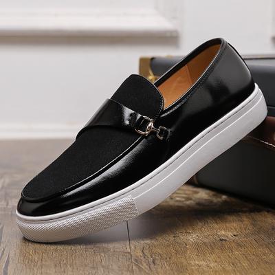 Classic Men's Comfortable Loafers Hot Selling Men's Park Walking Shoes Breathable Leather Casual Shoes Luxury Brand Male Flats