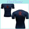 Printed Shirt Mens Quickdrying Compression Gym Tshirt Fitness Sports Tshirt Stretch Breathable Top For Men Summer S3xl