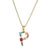 Catena Personalizzata per Clavicola Hip-hop: Collana con Ciondolo Alfabeto in Rame e Zircone