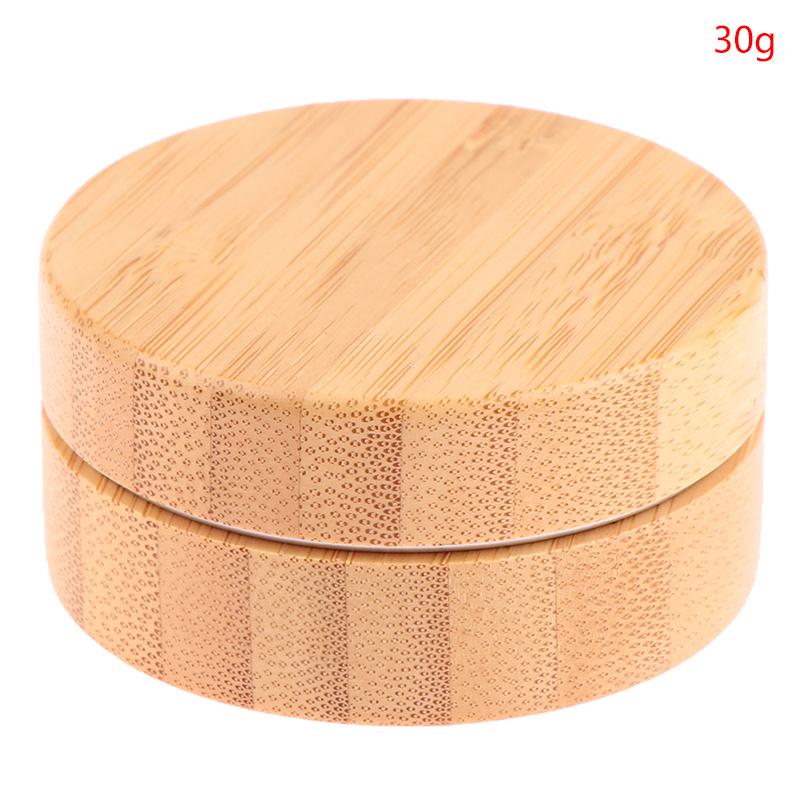 

1 шт., 30/50/100 г, банка для бутылки с морозным кремом, бамбуковая крышка, пустой косметический контейнер 30g