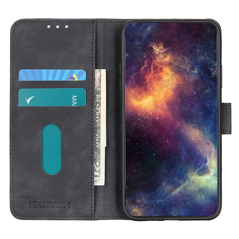 KHAZNEH For Motorola Moto G86 5G Case PU Leather Retro Texture Phone Cover