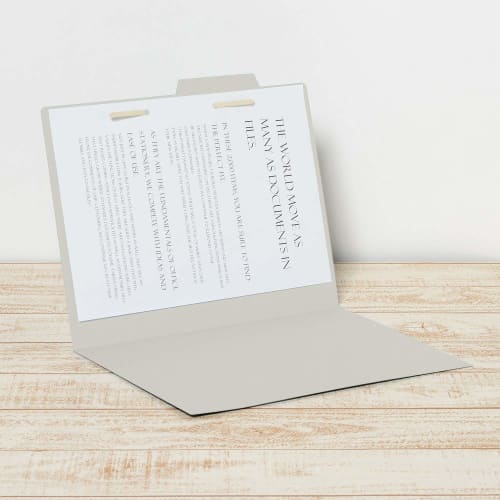 PLUS Individual Folder Economy 10 Sheets A4 Horizontal FL-081IF 87-411 Gray