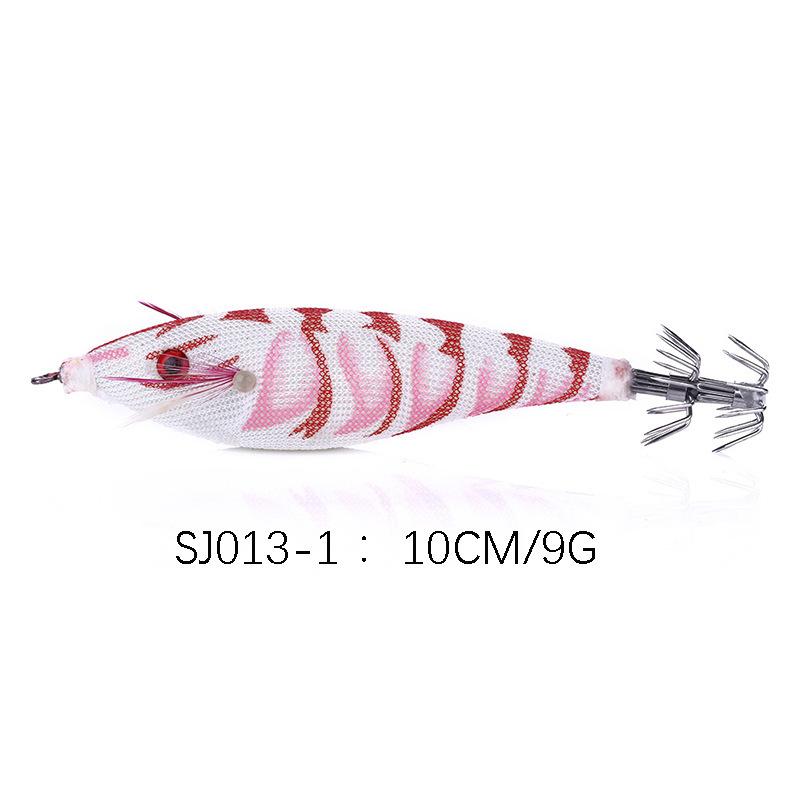 Luminous Wooden Shrimp Bionic Fake Bait Sea Fishing Squid Hook10cm9gOctopus Explosive Hook Lure Special Bait 10cm9g