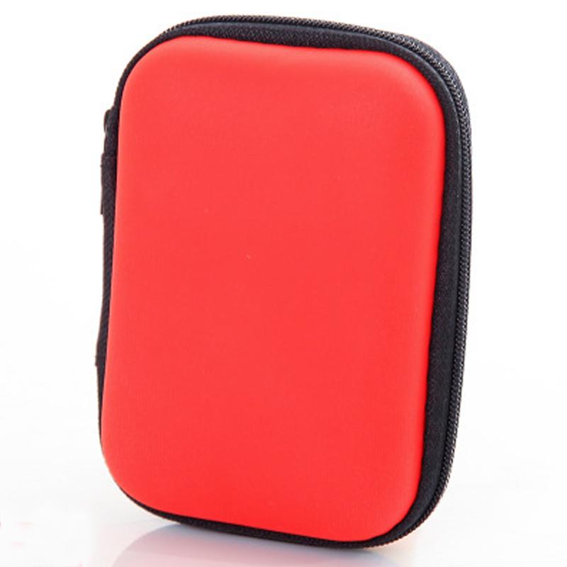 Mini Zipper Hard Headphone Holder Case Earbuds Pouch Box Key Coin Purse Earphone Holder Box Case USB Cable Organizer Storage Bag