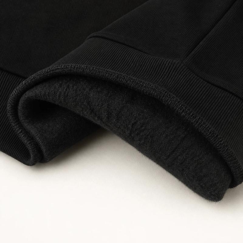 Herbst Herren Schwarzer Kapuzenpullover mit Blumenmuster, lässiger Stil