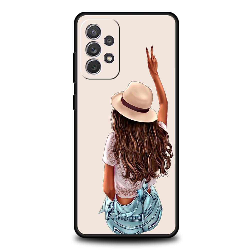 High Heels Girl Woman Phone Case For Samsung Galaxy A17 A07 A55 A35 A25 A15 A05 A33 A31 A23 A21s A13 A41 A73 A53 A51 A715G Cover