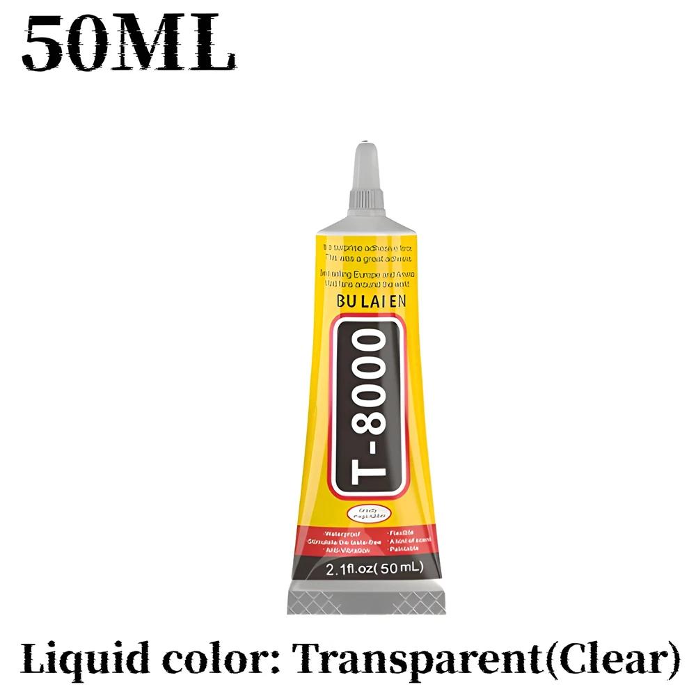 T8000 Soft Anti-Vibration Electronic Components Glue Clear Contact Phone Repair Adhesive with Precision Applicator 15/50/110 ML