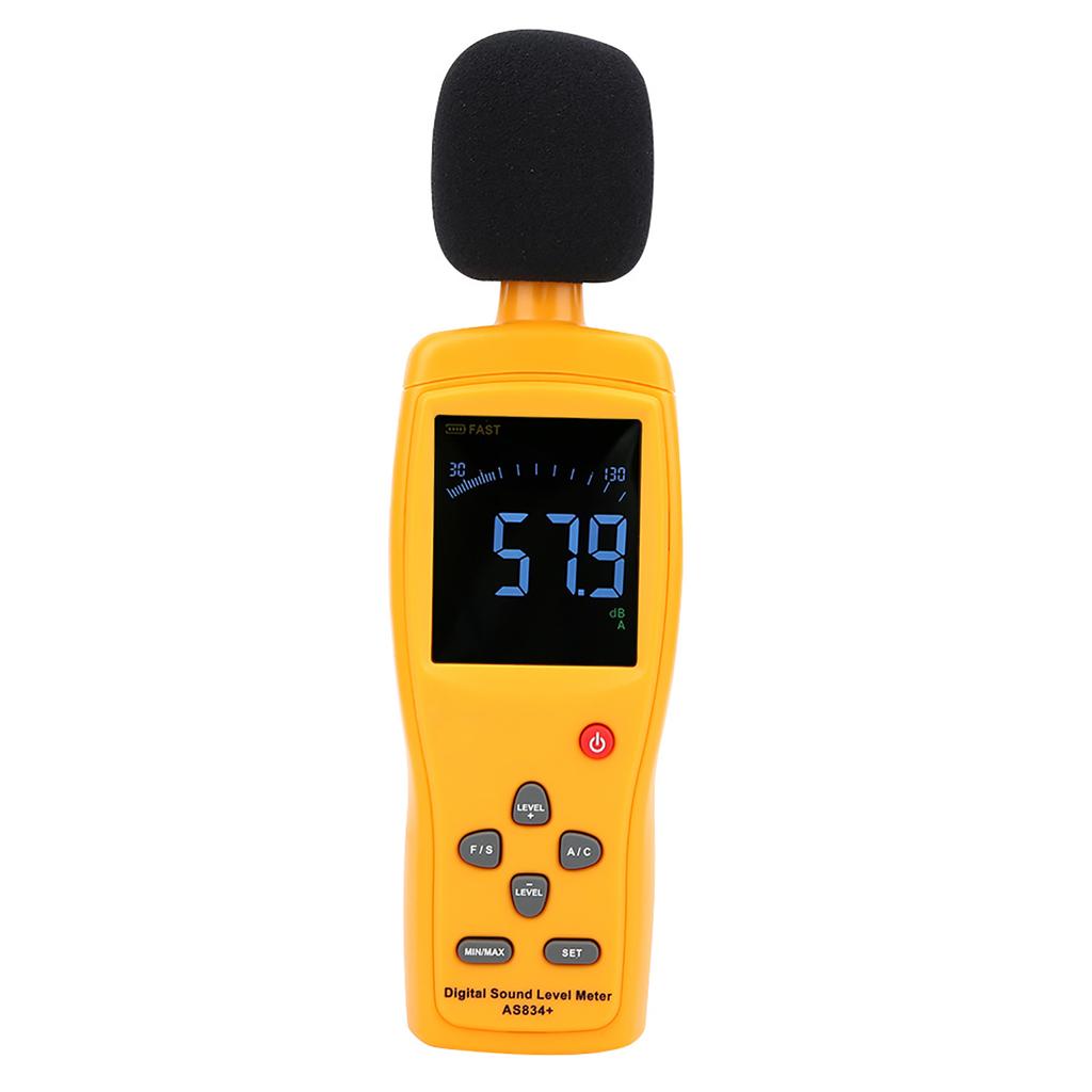SMART SENSOR AS834+ High Accuracy Industrial Noise Meter Sound Level Meter Decibel Detector