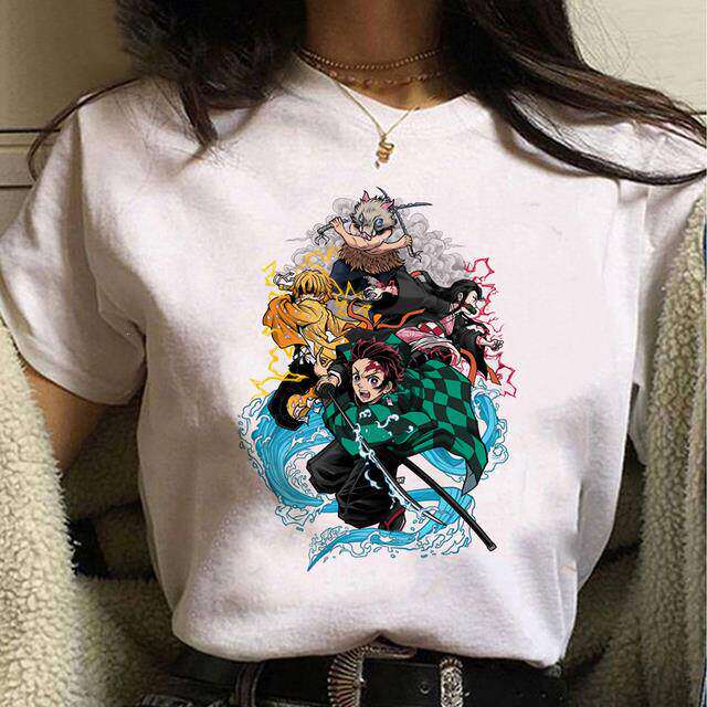 Demon Slayer T-Shirt - A Trendy, Casual Crew-neck, Oversized, Fun Short-sleeved Children's and Adult T-shirt.