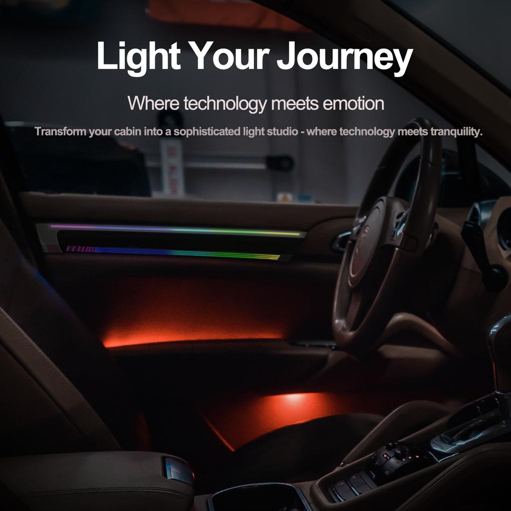 Custom Ambient Lighting Kit For Porsche Cayenne 2010–2017 1:1 OEM Mold, Vehicle-Specific Fit, Supports App Control