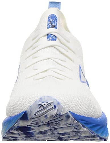 Mizuno Wave Neo Wind Running Shoes, Lightweight, Men's, White/Blue, Size 28.0 Cm, 2E, for Jogging, Marathons, Sports, and Training