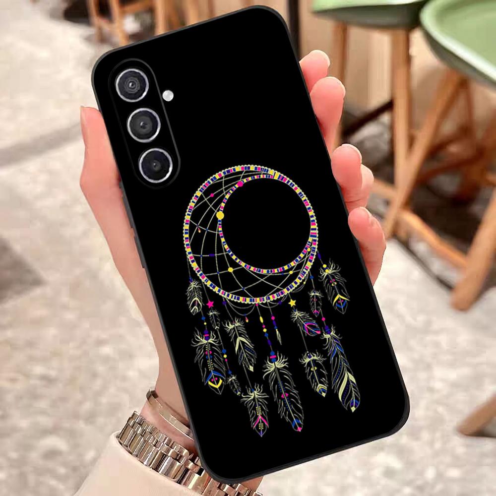 Beautiful Feather Dreamcatcher Phone Case For Samsung S25 Edge 24 23 22 21 20 Ultra Plus Fe Galaxy A54 53 34 25 16 Silicon Cover