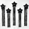 Five Pointed Star Balloon And Tassel Rain Curtain Set For Birthday Parties, Weddings, Showers, Party Decorations (Multiple Color