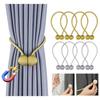 4PCS Magnetic Pearl Ball Curtain Tiebacks Curtain Buckles Backs Holdbacks Buckle Clips Curtain Rods Home Decorative Accessories