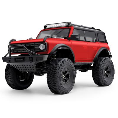 1:1:18 ferngesteuertes Auto 4x4 Geländewagen-Crawler-Truck mit Legierungsrädern LED-Lichtern Dual-Geschwindigkeitsmodi Niedrigspannungsalarm 60m Reichweite