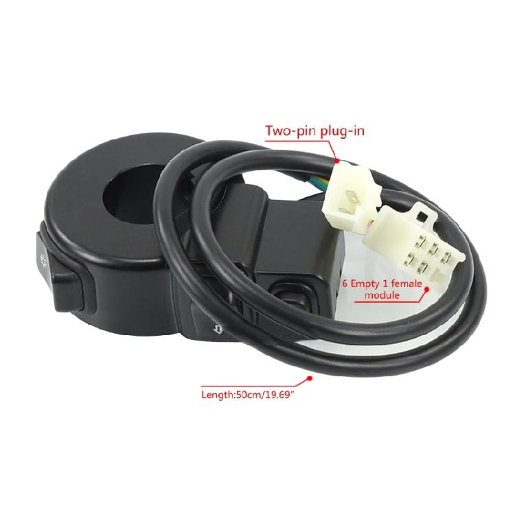 3-in-1 Light Horn Turn Switch Signal Button Set for Scooter Electric Bike ABS-