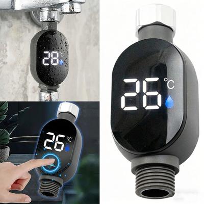 Koupelnový LED displej 0℃~99℃ Domácí vodní sprchový teploměr Voda Přesné měření teploty Chytrý měřič Koupelna
