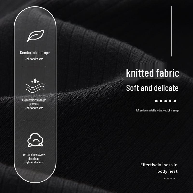 Women's Black Bodycon Inner Dress - Sexy Spring, Summer, Autumn Overcoat Base 2025