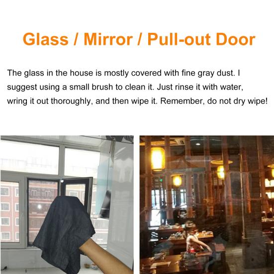 2/4 Stück Putzlappen Schnell Saugfähig Wiederverwendbar Wischtuch Tiefenreinigung Schnell Trocknend Fensterputzlappen