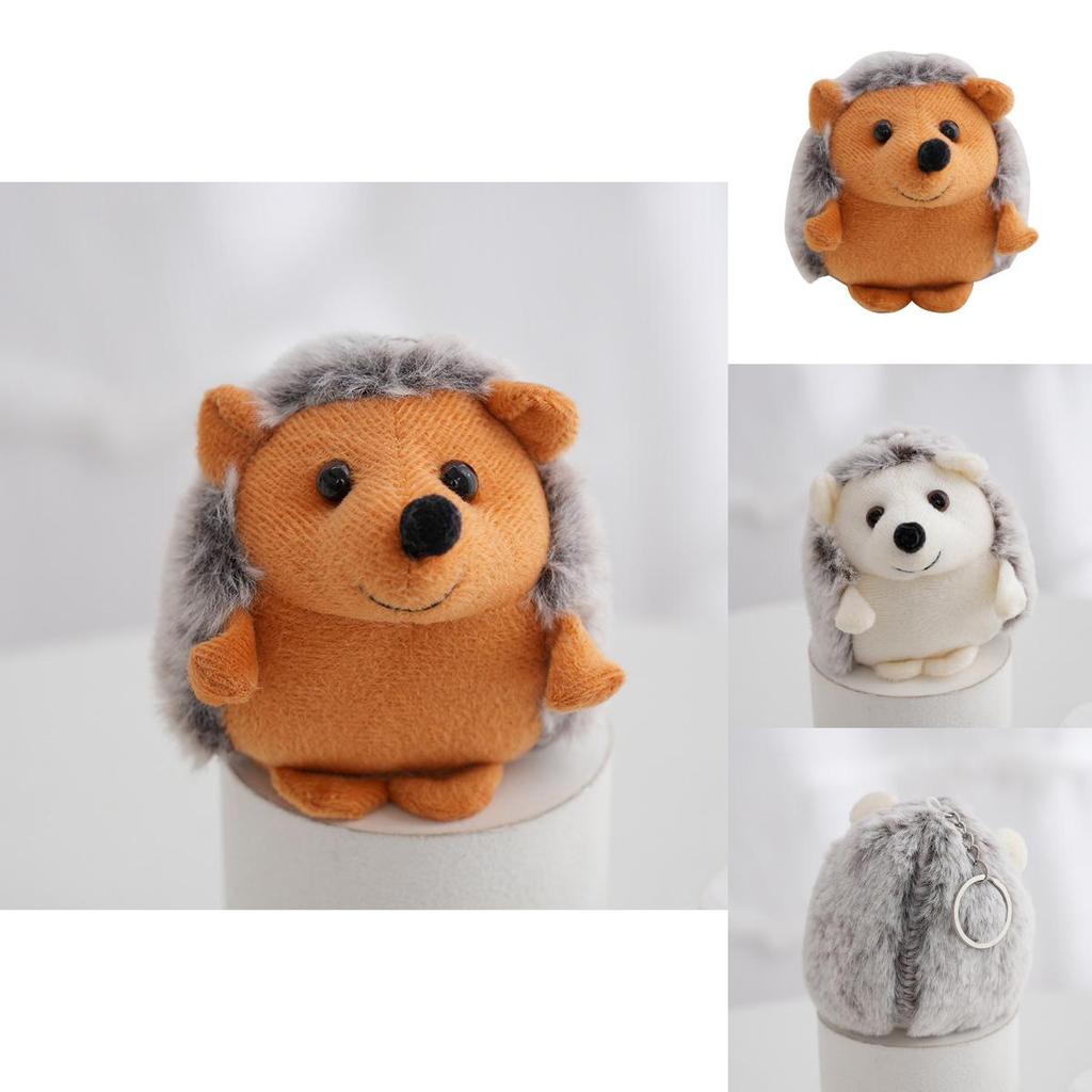 Adorable Hedgehog Plush Toy Keychain Soft Stuffed Animal Backpack Charm Cute