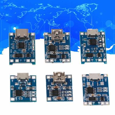 Type-C / Micro USB 5V 1A 18650 TP4056 Lithiumbatterijlader Modulebord met bescherming Dual 1A