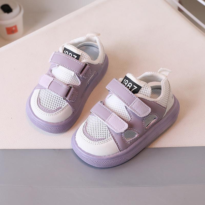 Summer New Baby Sandals for Boys Girls Anti-slippery Breathable Mesh Toddler Beach Shoes Hollowed-out Infant Anti-kick 1-3years