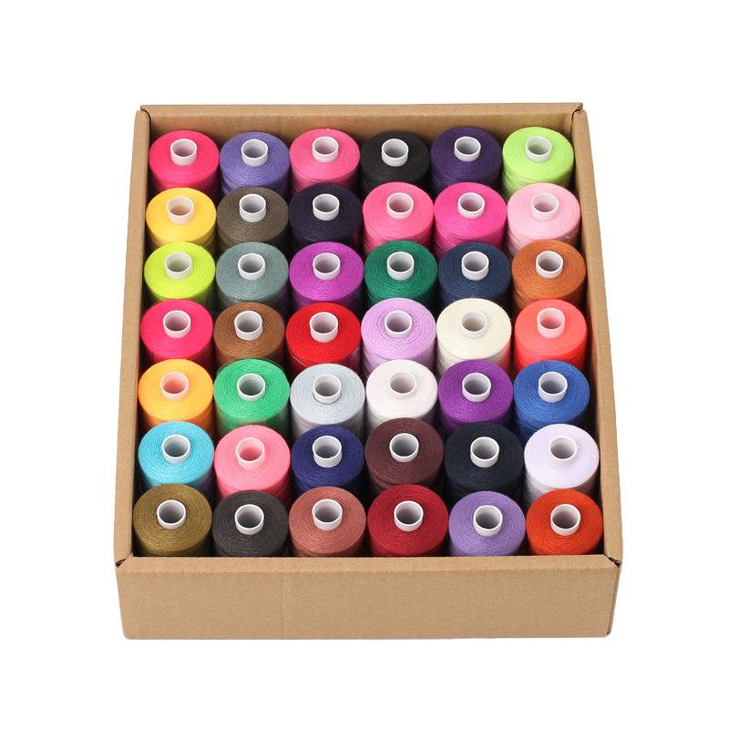 DIY Sewing Thread Set: 42 Colorful Polyester Spools, 1000 Yards Each