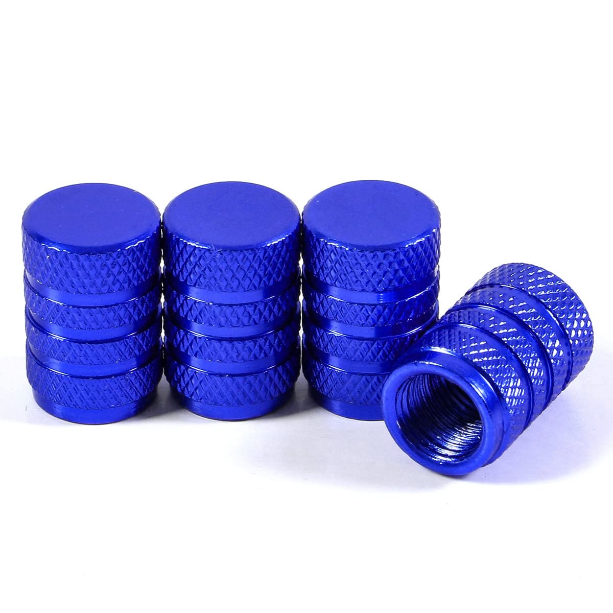 

COMFORTIS Air Valve Cap, Tire Cap, Air Cap, Bicycle, Car, Motorcycle, Aluminum, Heavy Duty, standard синій