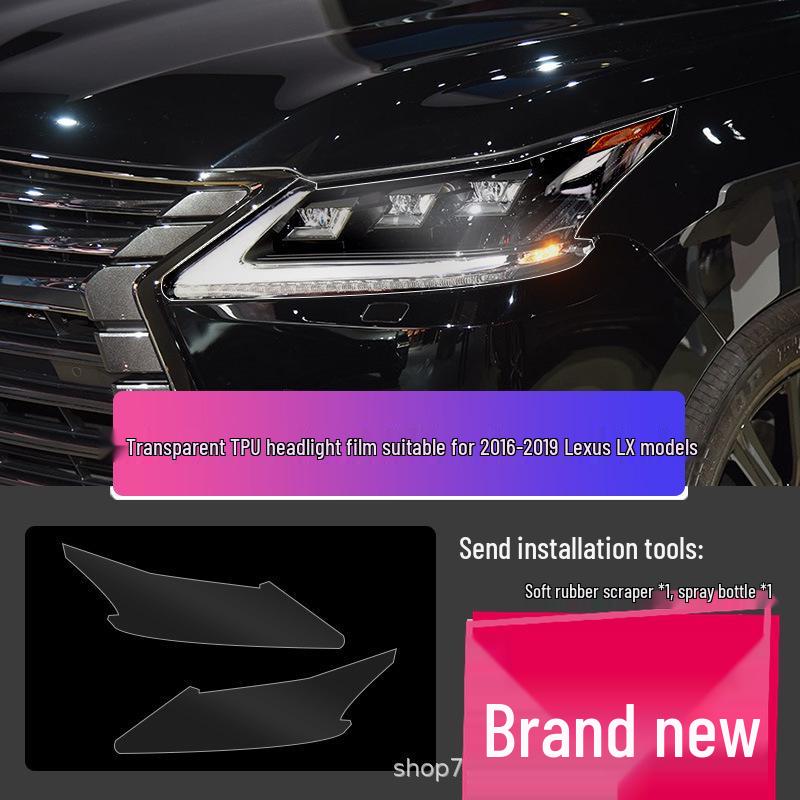 Transparent Smoked Protective Headlight Film for Lexus CT200, ES, RX, UX, IS, NX, LX
