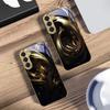 The Surging of Emotions For Samsung Galaxy S20 FE S21 S22 S23 Plus S24 Ultra 25Ultra S21+ S9+ S22Plus Golden Glass Phone Case