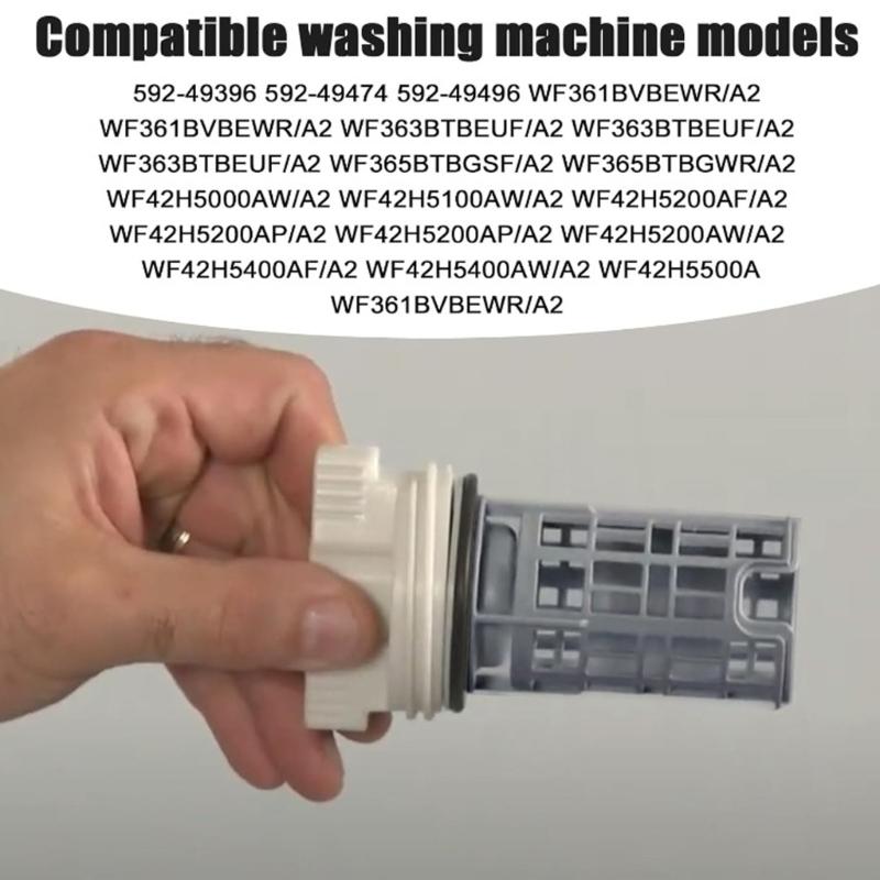 Universal Washing Machine Drainage Filter Coin Catcher ABS Texture Suitable for Various Models Prevents Blockage
