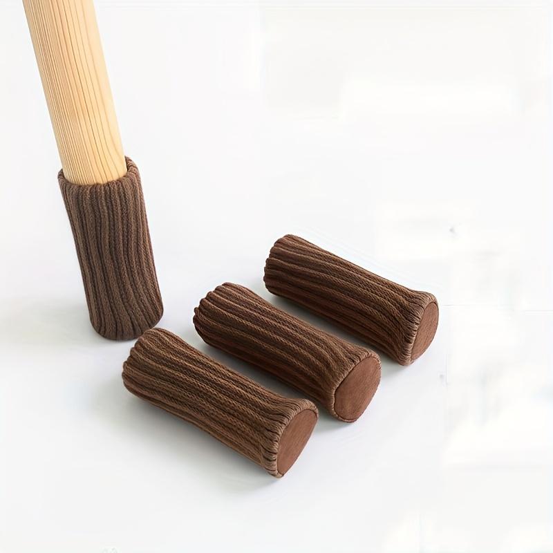 

16pcs, A Set of Table and Chair Leg Socks To Eliminate Abnormal Noise, High Elastic Floor Protectors, Non-Slip Chair Leg Socks, Furniture Leg Covers 16pcs коричневий