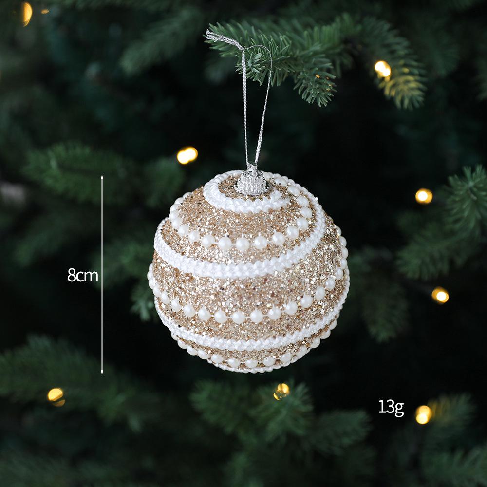 DIY Painted Foam Christmas Ornament: Snowflake & Irregular Pompon Balls