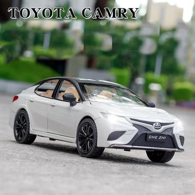 1:24 Toyota Camry Alloy Car Model Toys For Boy 6 Doors Can Be Opened Metal Body Plastic Chassis Rubber Tire A165